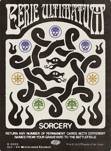 EerieUltimatum005__04610 Eerie Ultimatum (Secret Lair Countdown) (Full Art) Secret Lair Drop