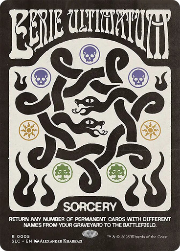 EerieUltimatum005__04610 Eerie Ultimatum (Secret Lair Countdown) (Full Art) Secret Lair Drop