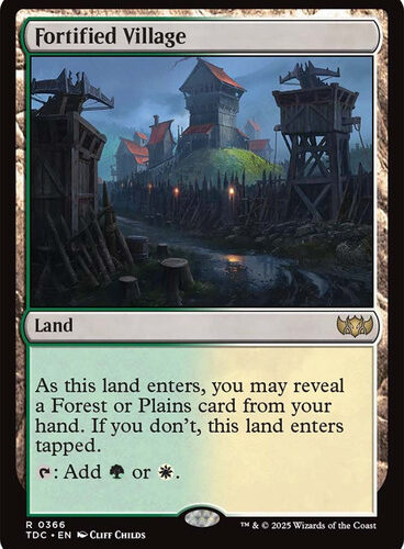 Fortified Village Tarkir: Dragonstorm Commander