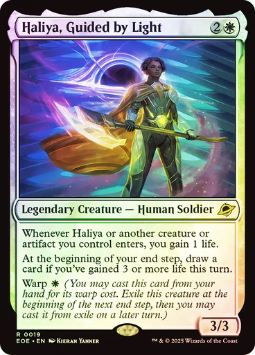 Haliya, Guided by Light Edge of Eternities Foil