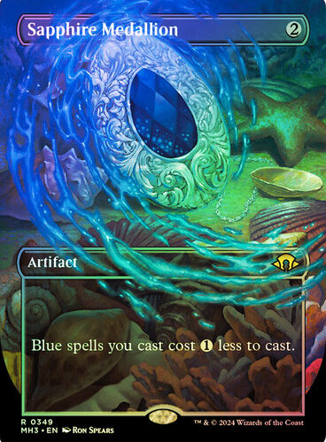 Sapphire Medallion (Borderless Foil) Modern Horizons 3