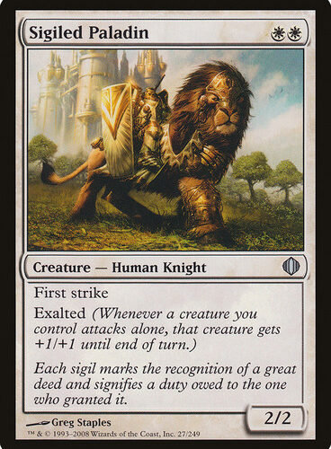 Sigiled Paladin Shards of Alara