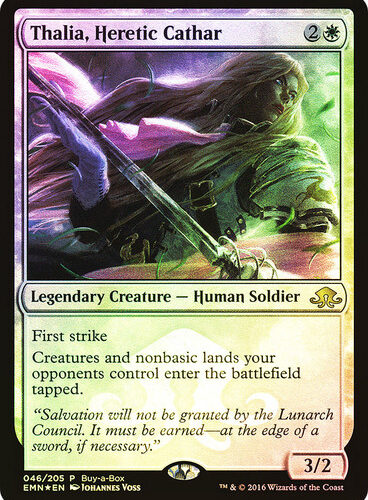 ThaliaHereticCatharBuyABox__54506 Thalia, Heretic Cathar (Buy-a-Box) Promo Foil