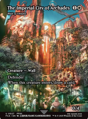 Wall of Omens (The Imperial City of Archades) (Borderless) FINAL FANTASY Through the Ages