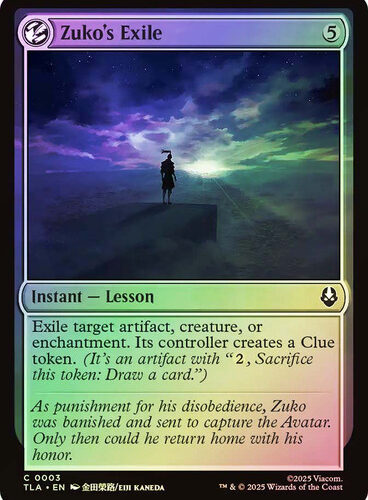 Zuko's Exile Avatar: The Last Airbender Foil