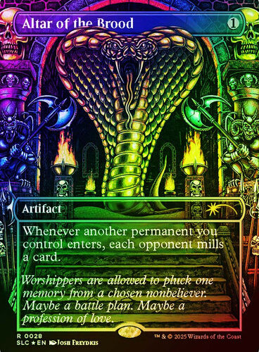 Altar of the Brood (Secret Lair Countdown) (#028) (Borderless) Halo Foil