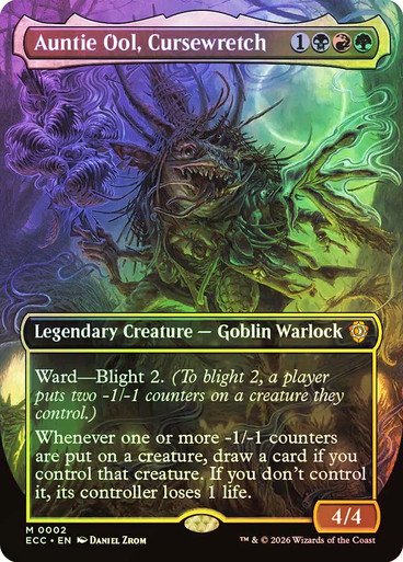 Auntie Ool, Cursewretch (Borderless) Lorwyn Eclipsed Commander