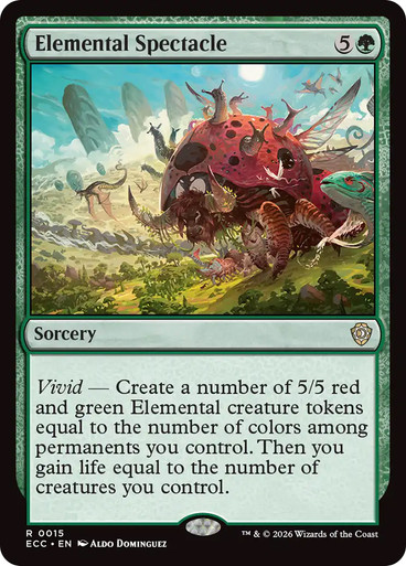 Elemental Spectacle Lorwyn Eclipsed Commander