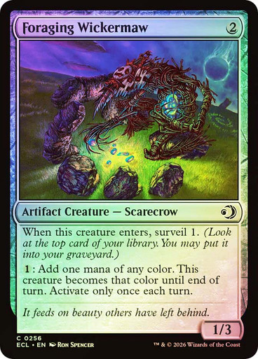 Foraging Wickermaw Lorwyn Eclipsed Foil