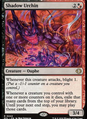 Shadow Urchin Lorwyn Eclipsed