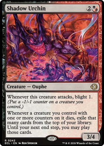 Shadow Urchin Lorwyn Eclipsed