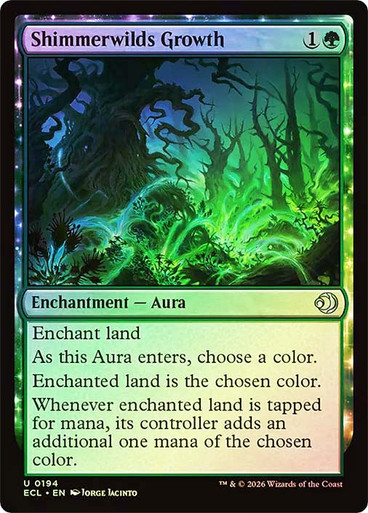 Shimmerwilds Growth Lorwyn Eclipsed Foil