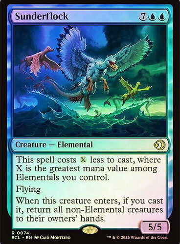 Sunderflock Lorwyn Eclipsed Foil