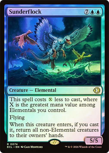Sunderflock Lorwyn Eclipsed Foil