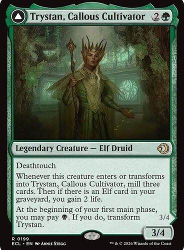 Trystan, Callous Cultivator // Trystan, Penitent Culler Lorwyn Eclipsed
