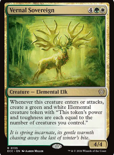 Vernal Sovereign Lorwyn Eclipsed Commander