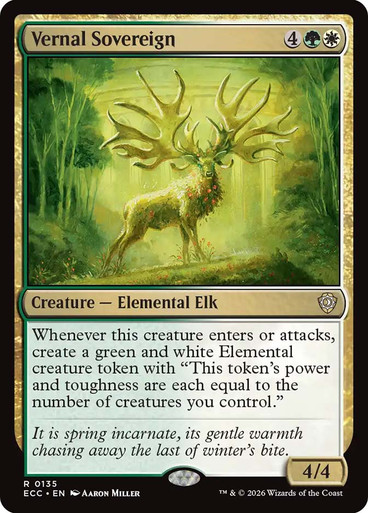 Vernal Sovereign Lorwyn Eclipsed Commander