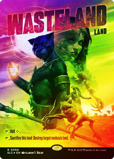 wasteland-050__07867 Wasteland (Secret Lair Countdown) (#050) (Borderless) Halo Foil