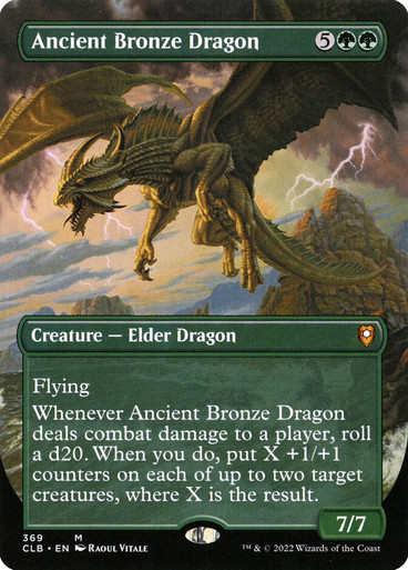 Ancient Bronze Dragon (#369) (Borderless) Commander Legends: Battle for Baldur's Gate
