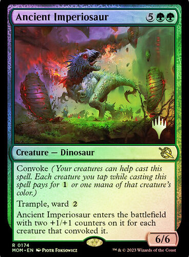 Ancient Imperiosaur March of the Machine Promo Foil
