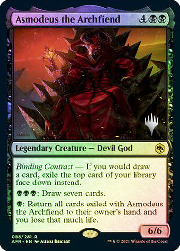 Asmodeus the Archfiend Adventures in the Forgotten Realm Promo Foil Version en Español