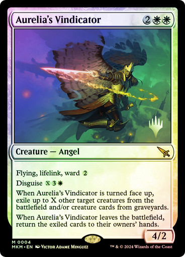 Aurelia's Vindicator Murders at Karlov Manor Promo Foil Version en Español