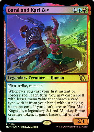 Baral and Kari Zev March of the Machine Promo Foil