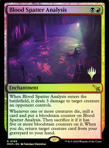 Blood Spatter Analysis Murders at Karlov Manor Promo Foil