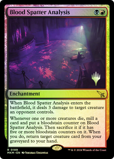 Blood Spatter Analysis Murders at Karlov Manor Promo Foil