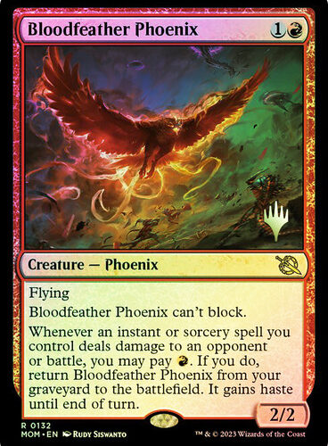Bloodfeather Phoenix March of the Machine Promo Foil