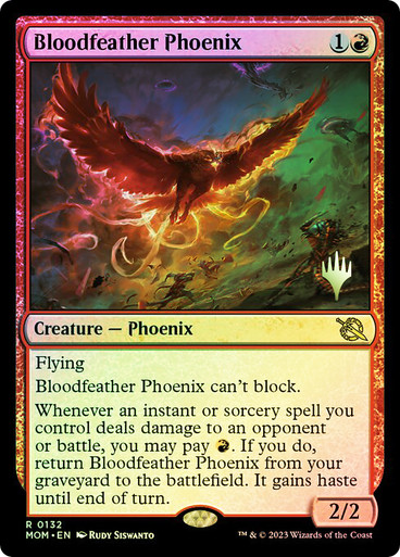 Bloodfeather Phoenix March of the Machine Promo Foil