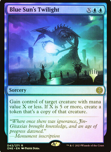 Blue Sun's Twilight Phyrexia: All Will Be One Promo Foil Version en Español