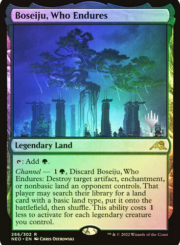 Boseiju, Who Endures (Promo) (Kamigawa: Neon Dynasty) Foil Version en Español