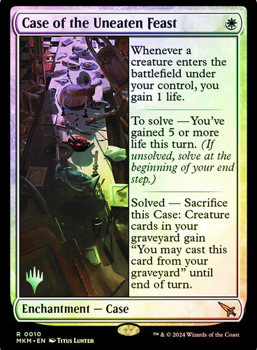 Case of the Uneaten Feast Murders at Karlov Manor Promo Foil Version en Español