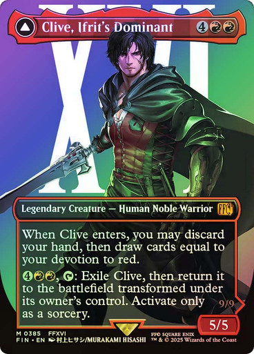 Clive, Ifrit's Dominant // Ifrit, Warden of Inferno (#385) FINAL FANTASY Foil