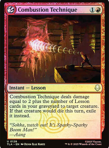 Combustion Technique Avatar: The Last Airbender Foil