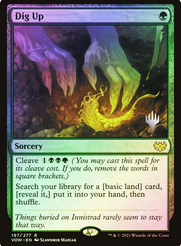 Dig Up Innistrad: Crimson Vow Promo Foil Version en Español