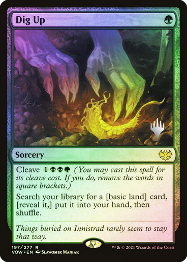 Dig Up Innistrad: Crimson Vow Promo Foil Version en Español