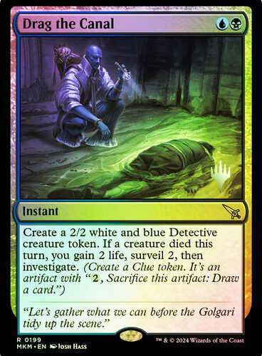 Drag the Canal Murders at Karlov Manor Promo Foil