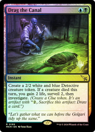 Drag the Canal Murders at Karlov Manor Promo Foil