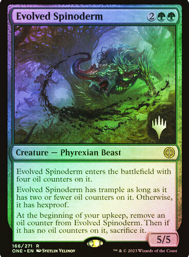 Evolved Spinoderm Phyrexia: All Will Be One Promo Foil  Version en Español