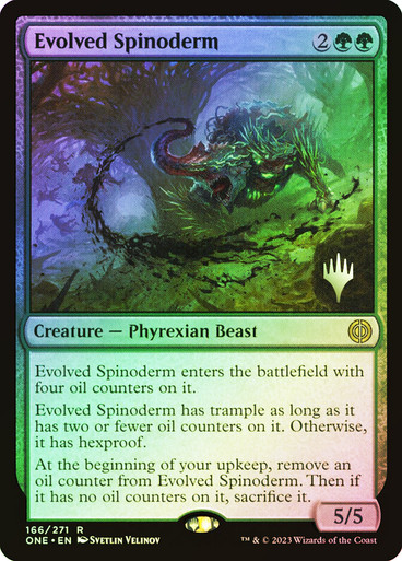 Evolved Spinoderm Phyrexia: All Will Be One Promo Foil  Version en Español