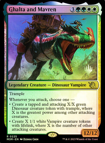 Ghalta and Mavren March of the Machine Promo Foil