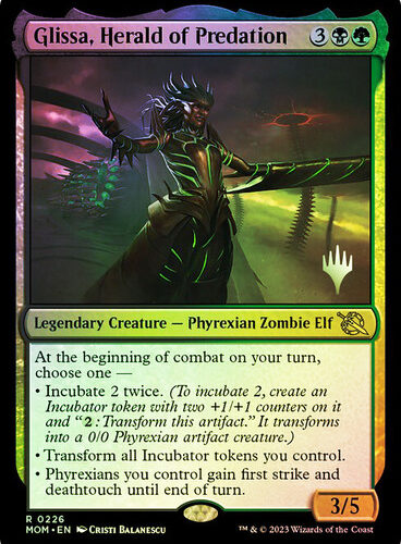 Glissa, Herald of Predation March of the Machine Promo Foil