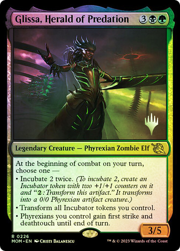 Glissa, Herald of Predation March of the Machine Promo Foil