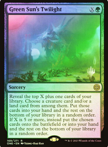 Green Sun's Twilight Phyrexia: All Will Be One Promo Foilvv