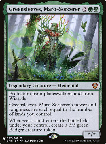 Greensleeves, Maro-Sorcerer Mystery Booster / The List