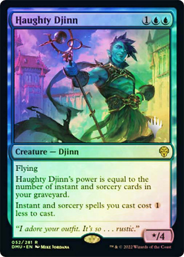 Haughty Djinn Dominaria United Promo Foil