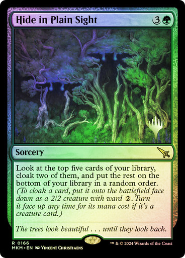 Hide in Plain Sight Murders at Karlov Manor Promo Foil Version en Español