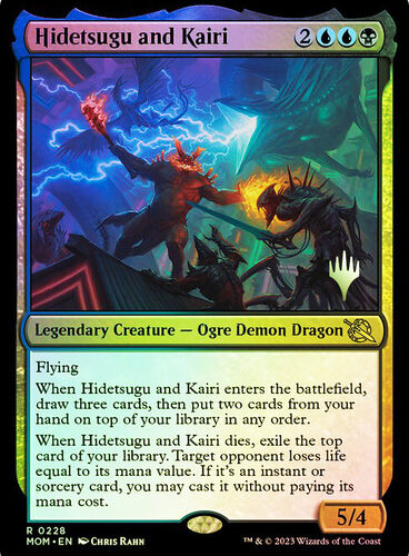 Hidetsugu and Kairi March of the Machine Promo Foil